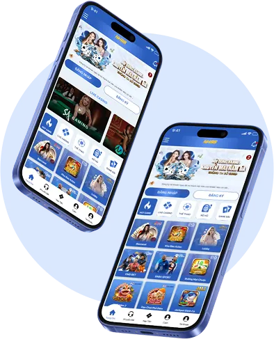 Điện thoại thông minh hiển thị giao diện ứng dụng casino Cwin666 Nhà Cái